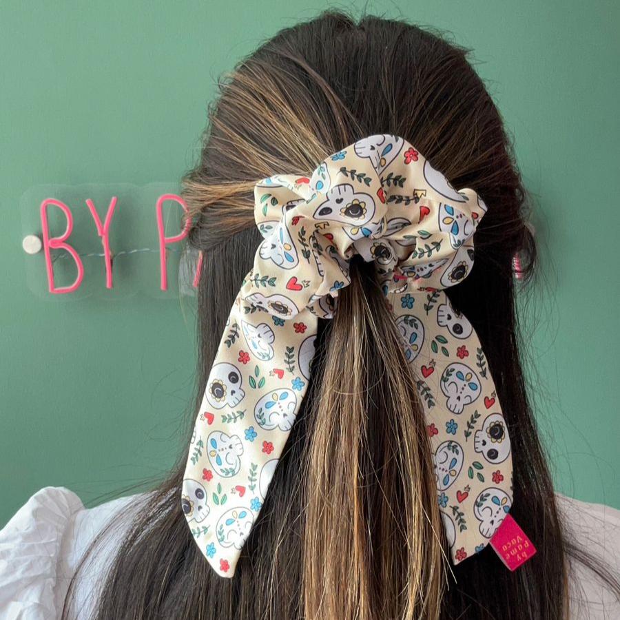 SCRUNCHIES HALLOWEEN COLA LARGA