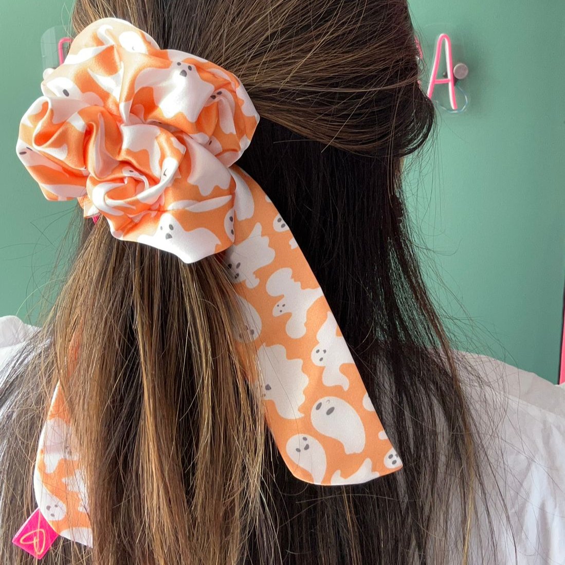 SCRUNCHIES HALLOWEEN COLA LARGA